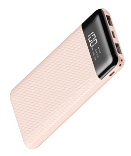 Внешний аккумулятор PB10DPD 10000мАч microUSB/TypeC диспл песоч, B201